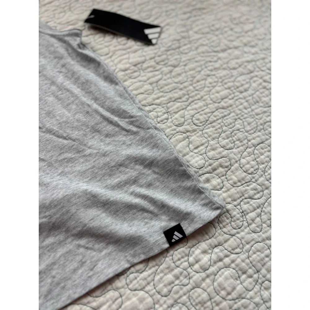 Adidas Girls XL 16 Gray Tank Top Rainbow Bubble Logo Split Back Sleeveless Shirt
